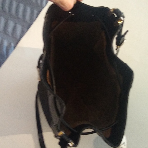 Vintage HCL black leather bucket bag 1052736 - Picture 8 of 13